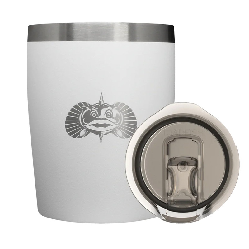 Toadfish Non-Tipping 10oz Rocks Tumbler – White – 1076