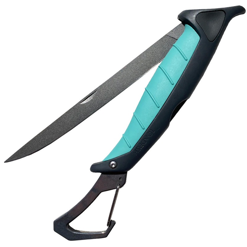 Toadfish Stowaway Folding Fillet Knife w/Built-In Carabiner – 7 – 1029
