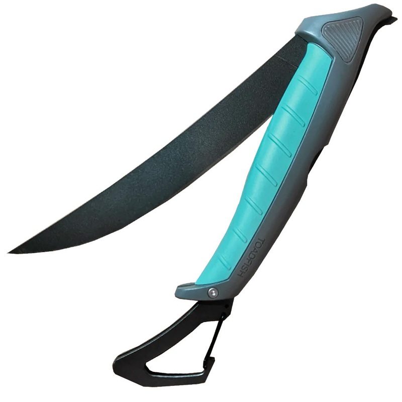 Toadfish Stowaway Folding Fillet Knife w/Built-In Carabiner – 8.5 – 1082