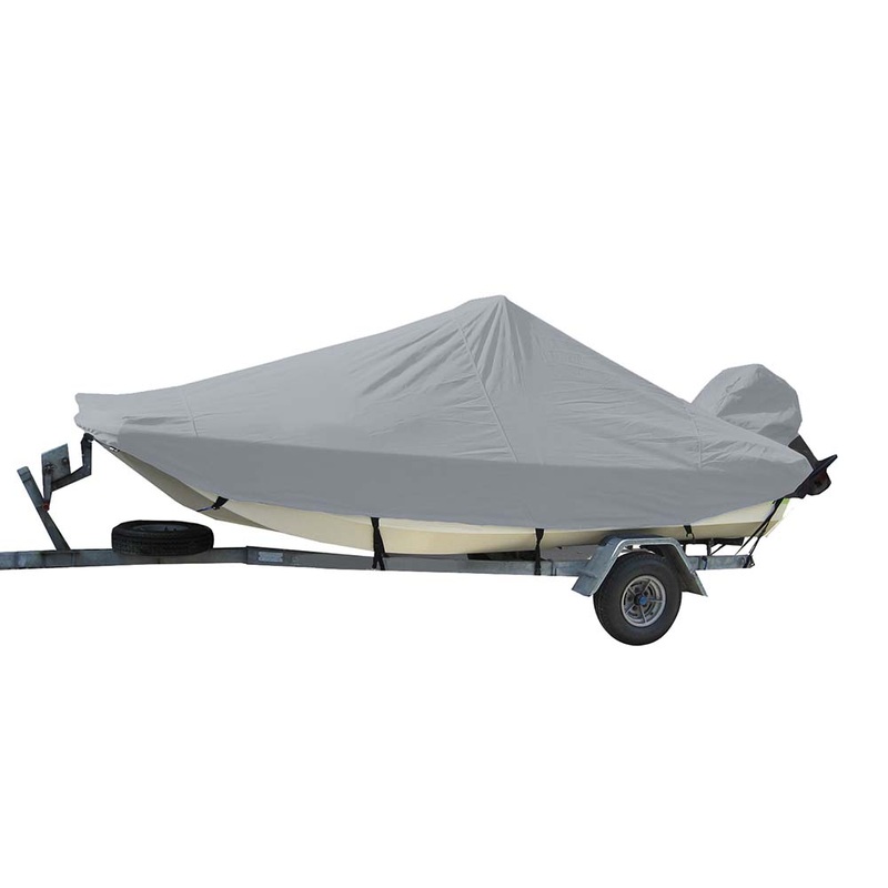 Carver Sun-DURA Styled-to-Fit Boat Cover f/20.5′ Bay Style Center Console Fishing Boats – Grey – 71020S-11