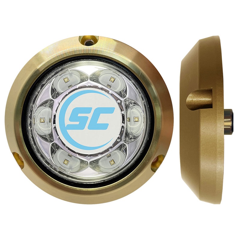 Shadow-Caster SC3 Series Great White Bronze Surface Mount Underwater Light – SC3-GW-BZSM