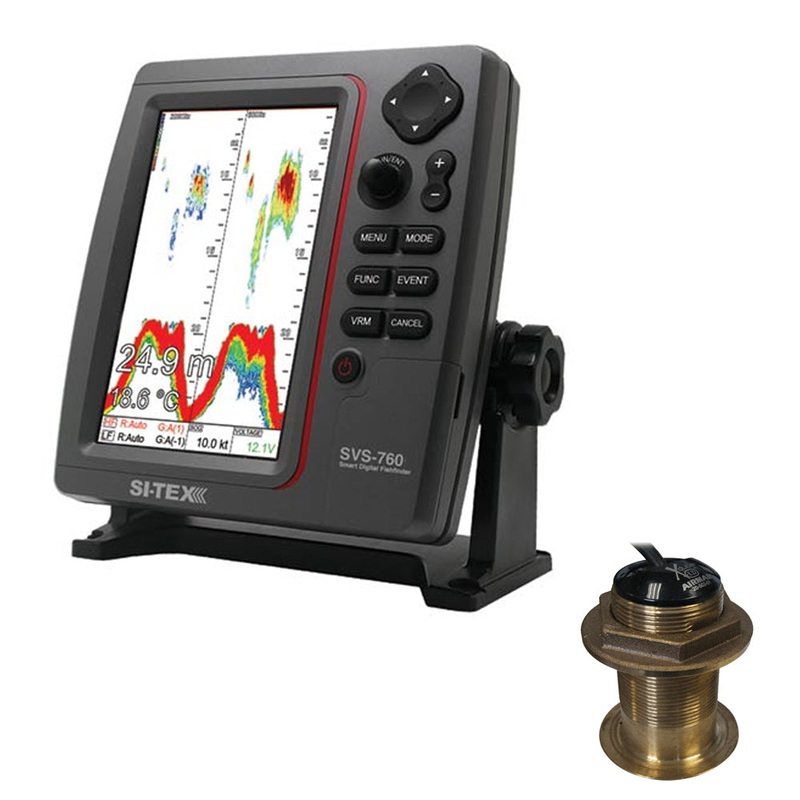 SI-TEX SVS-760 Dual Frequency Sounder 600W Kit w/Bronze 20 Degree Transducer – SVS-760B60-20