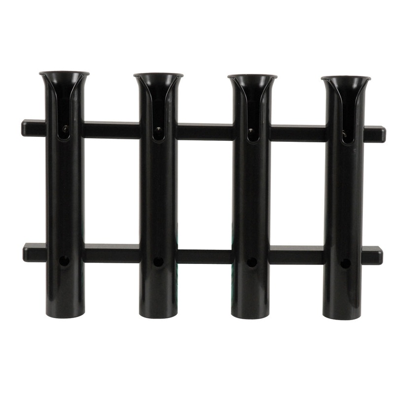 TACO 4-Rod Poly Rod Rack – Black – P03-064B