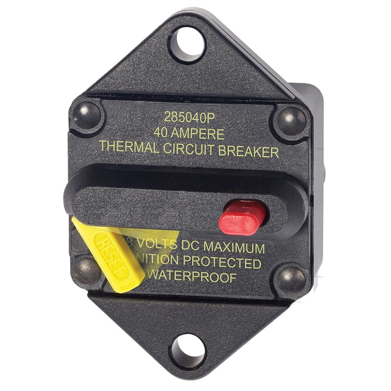 Blue Sea 7082 40 Amp Circuit Breaker Panel Mount 285 Series – 7082