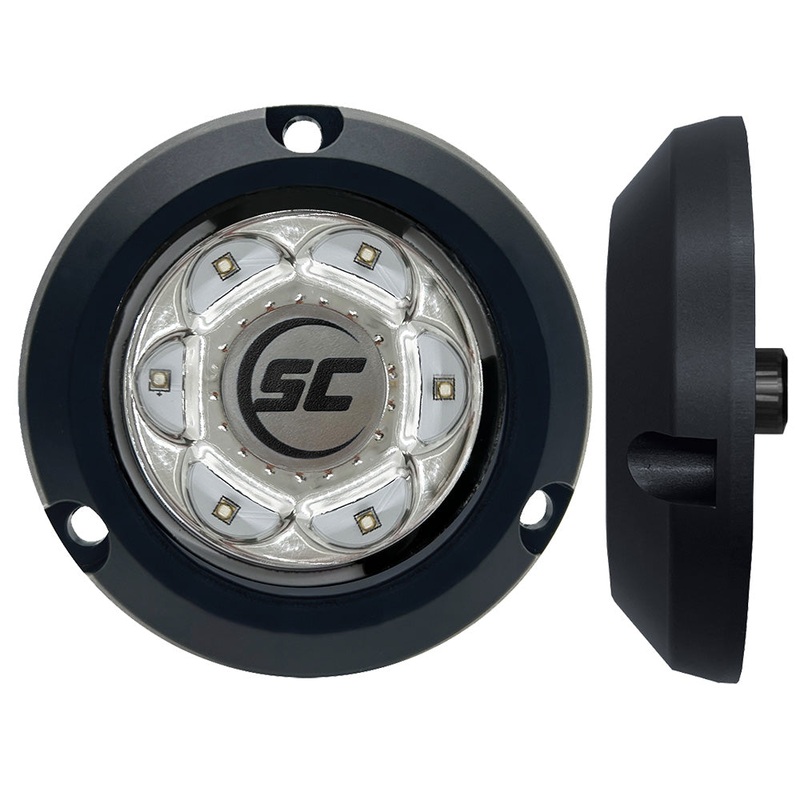 Shadow-Caster SC2 Series Polymer Composite Surface Mount Underwater Light – Great White – SC2-GW-CSM