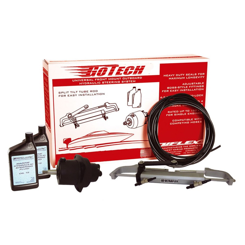 UFlex GoTech 1.0 Universal Front Mount Outboard Hydraulic Steering System – GOTECH 1.0