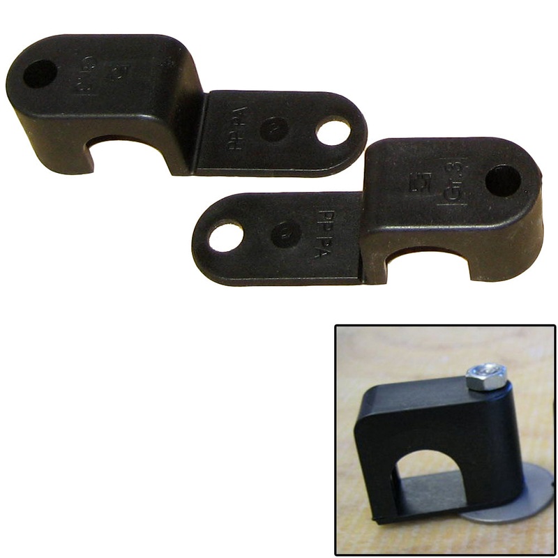 Weld Mount Single Poly Clamp for 1/4 x 20 Studs – 5/8 OD – Requires 1.5 Stud – Qty. 25 – 60625