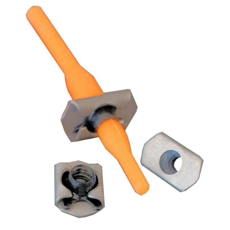 Weld Mount Stainless Nut Plate with #10 x 24 Threads – Qty. 10 – 901024