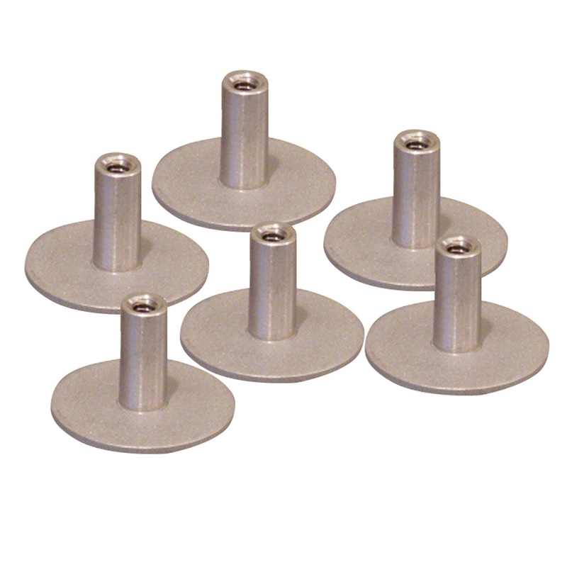 Weld Mount Stainless Steel Standoff 1.25 Base  1/4 x 20 Thread .75    Tall – 6-Pack – 142012304