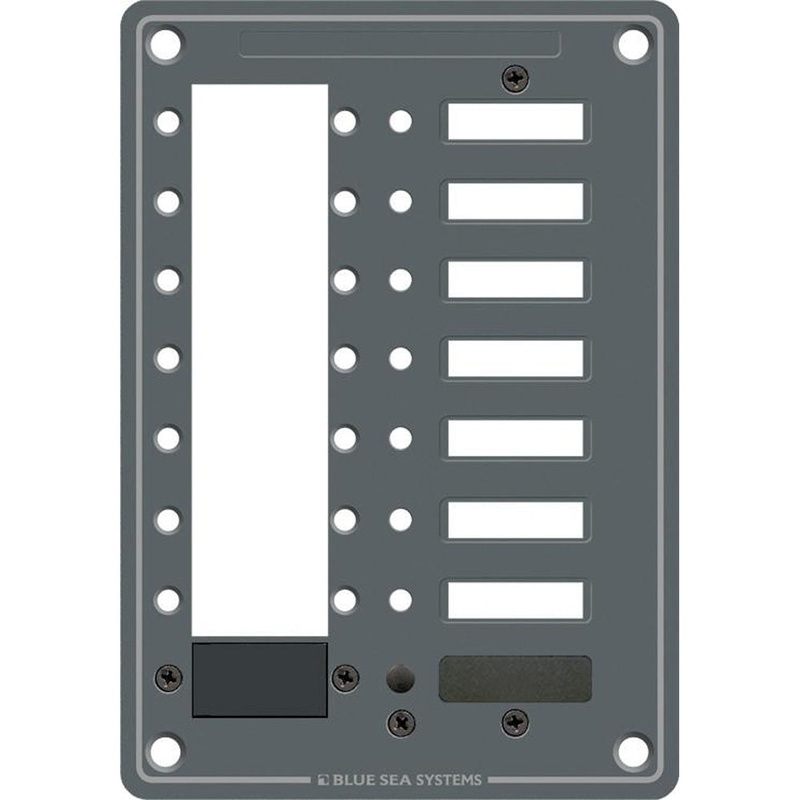 Blue Sea 8087 8 Position DC C-Series Panel – Blank – 8087