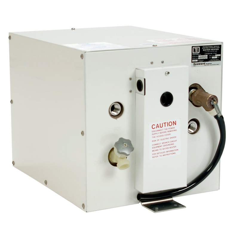 Whale Seaward 6 Gallon Hot Water Heater with Rear Heat Exchanger – White Epoxy – 120V – 1500W – S600W