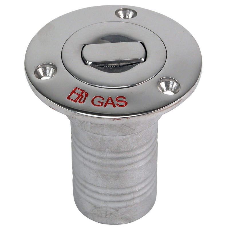 Whitecap Bluewater Push Up Deck Fill – 1-1/2 Hose – Gas – 6993CBLUE