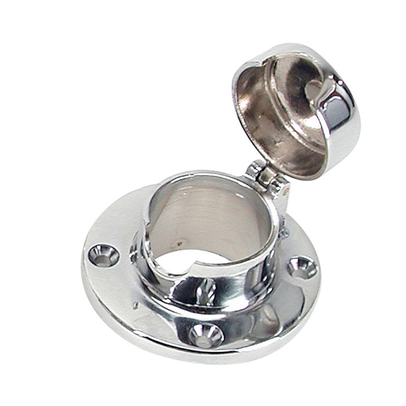 Whitecap Chain & Rope Deck Pipe Hinged 1-1/2 Opening – S-112C
