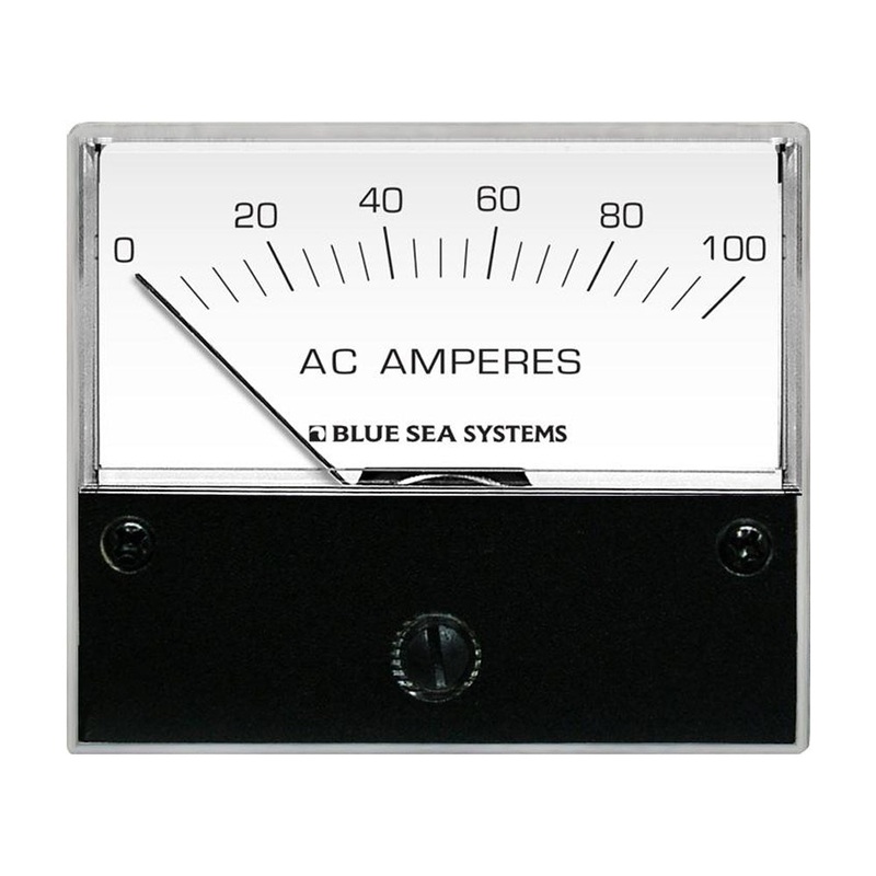 Blue Sea 8258 AC Analog Ammeter – 2-3/4 Face, 0-100 Amperes AC – 8258