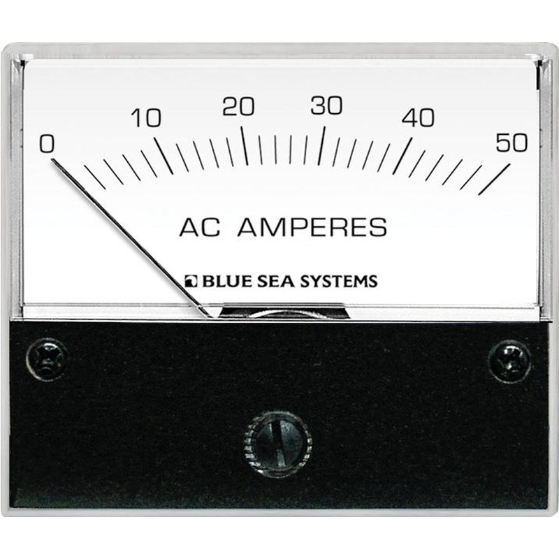 Blue Sea 9630 AC Analog Ammeter  0-50 Amperes AC – 9630
