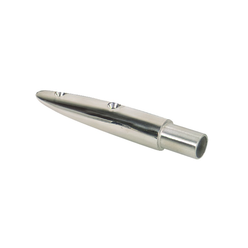 Whitecap 16-1/2 Rail End (End-Out) – 316 Stainless Steel – 7/8 Tube O.D. – 6050