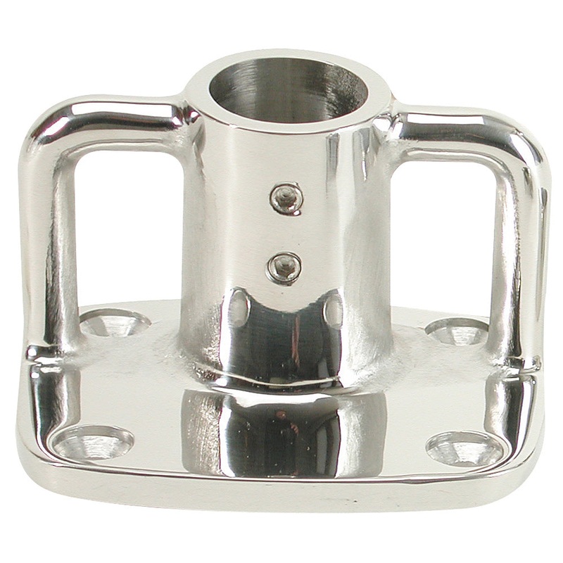 Whitecap 4 Rectangular Base – 316 Stainless Steel – 3-1/2 x 3 – 11901