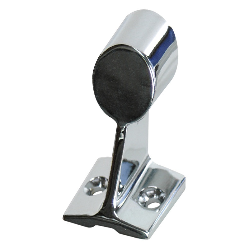 Whitecap Aft Handrail Stanchion – 316 Stainless Steel – 7/8 Tube O.D. (Left) – 6225C