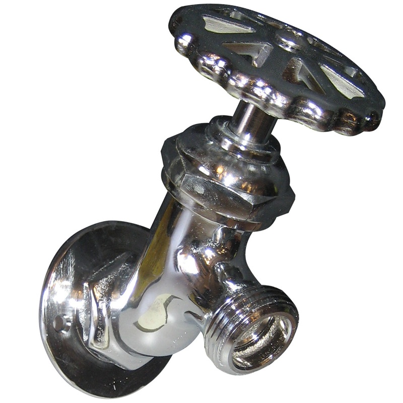 Whitecap CP Brass LG Sillcock 2-3/16 Base 4 Depth – P-2453C