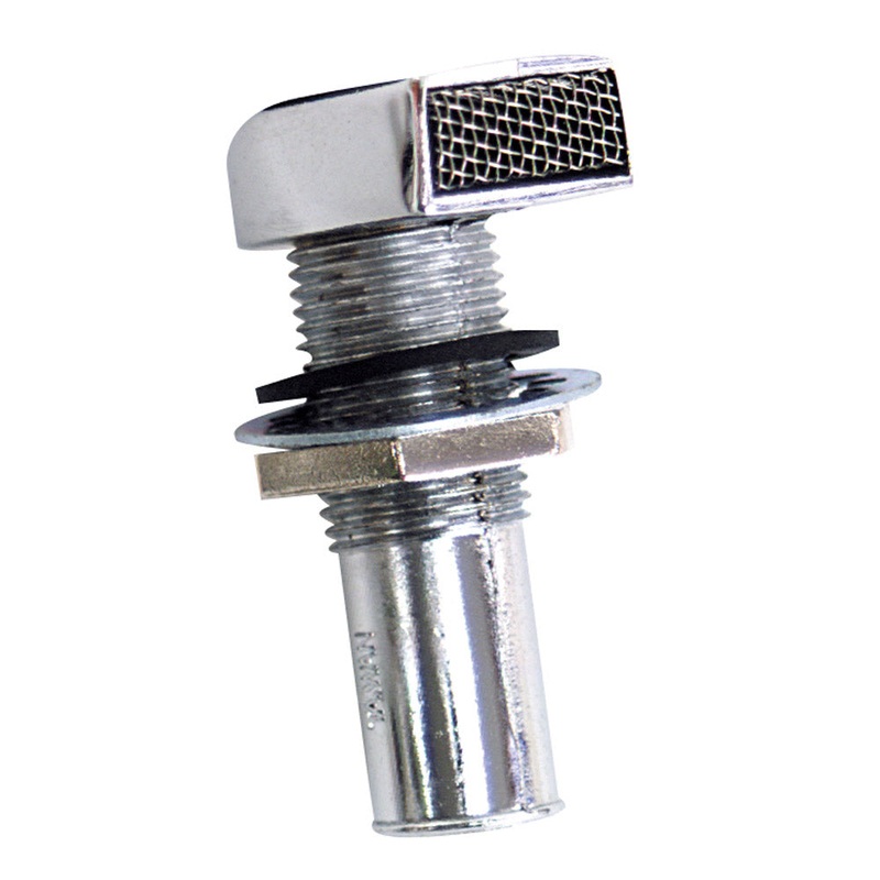 Whitecap Fuel Vent – Rectangular Head, Straight, 9/16 Hose – S-7031C