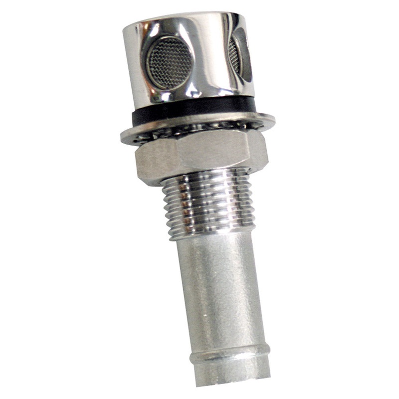 Whitecap Fuel Vent – Round Head, Straight Shaft, 5/8 Hose – 6004C