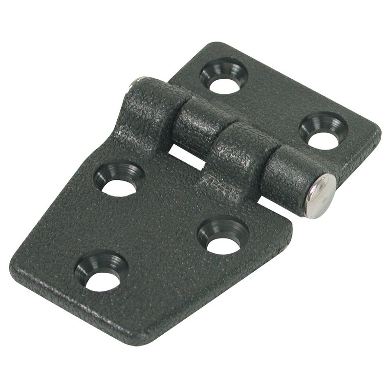 Whitecap Shortside Door Hinge – Black Nylon – 1-3/8 x 2-1/4 – S-3032