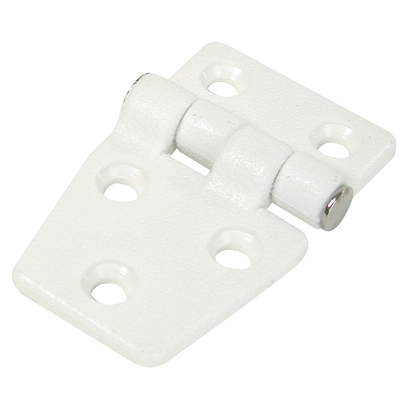 Whitecap Shortside Door Hinge – White Nylon – 1-3/8 x 2-1/4 – S-3033