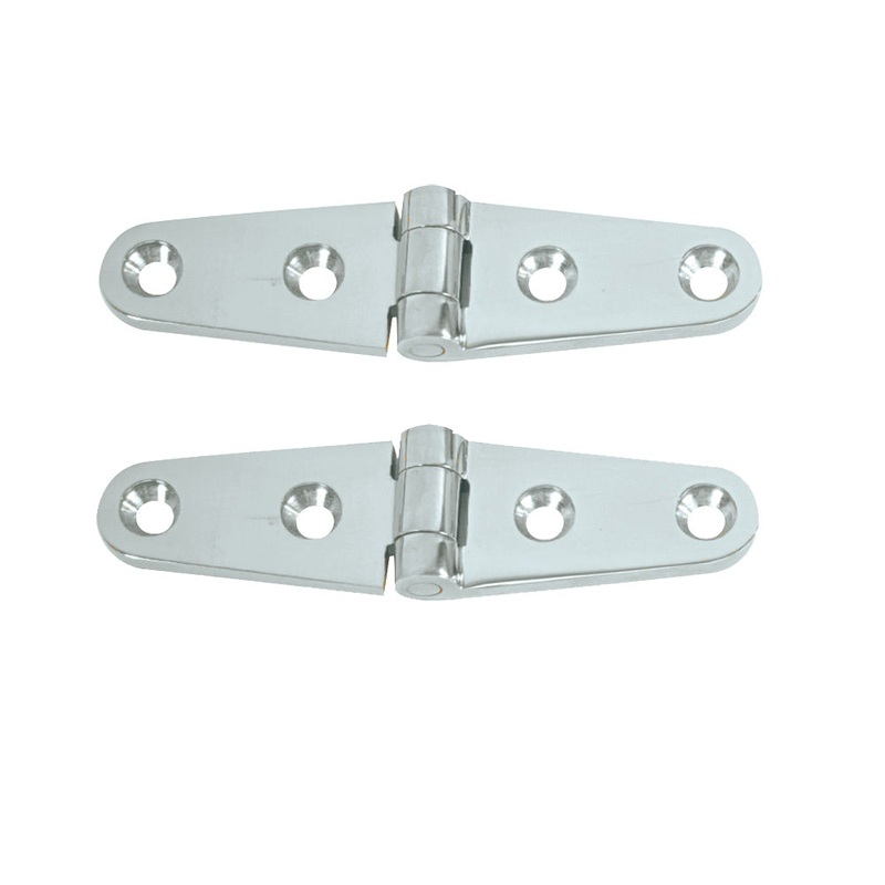 Whitecap Strap Hinge – CP/Brass – 4 x 1 – Pair – S-604