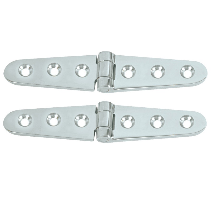 Whitecap Strap Hinge – CP/Brass – 6 x 1-1/8 – Pair – S-605C