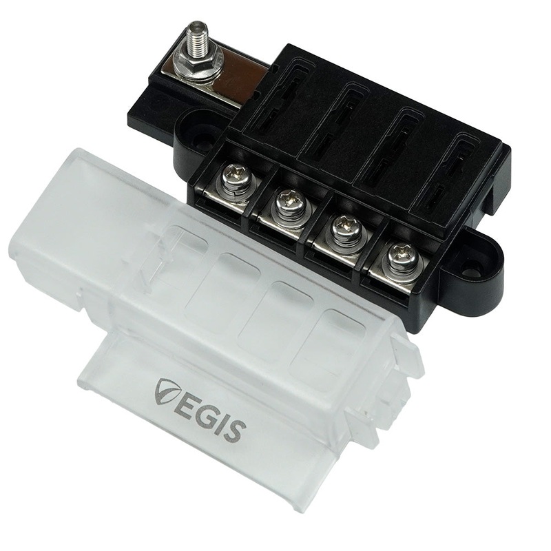 Egis RT Fuse Block – 4 Circuit w/Cover