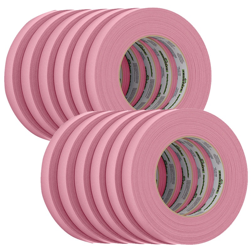 FrogTape CP 325 Medium-High Adhesion Masking Tape – 18MM x 55M x 12-Pack – Pink – Rated f/325F