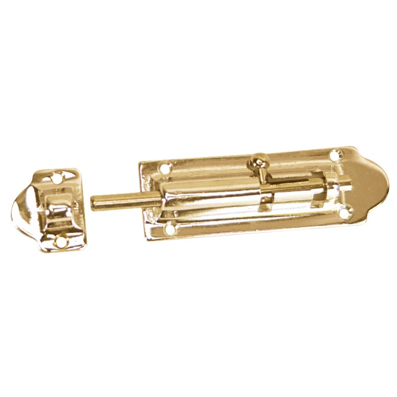 Whitecap Barrel Bolt – Polished Brass – 2-1/2′ – S-585BC