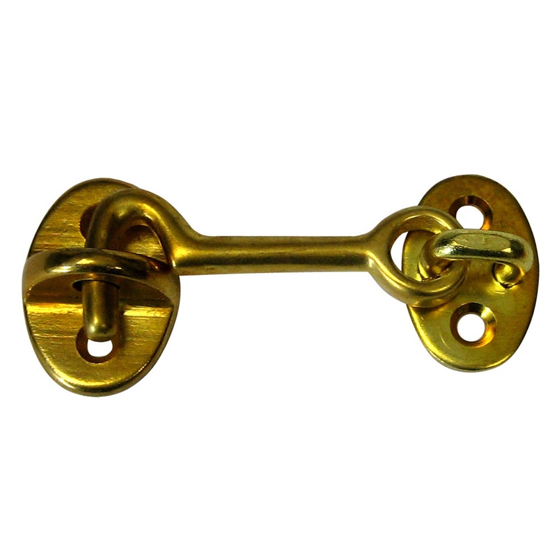 Whitecap Cabin Door Hook – Polished Brass – 2 – S-1401BC