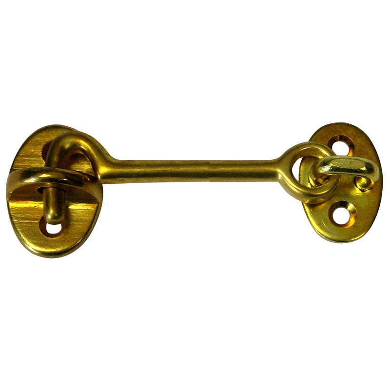 Whitecap Cabin Door Hook – Polished Brass – 3 – S-1402BC