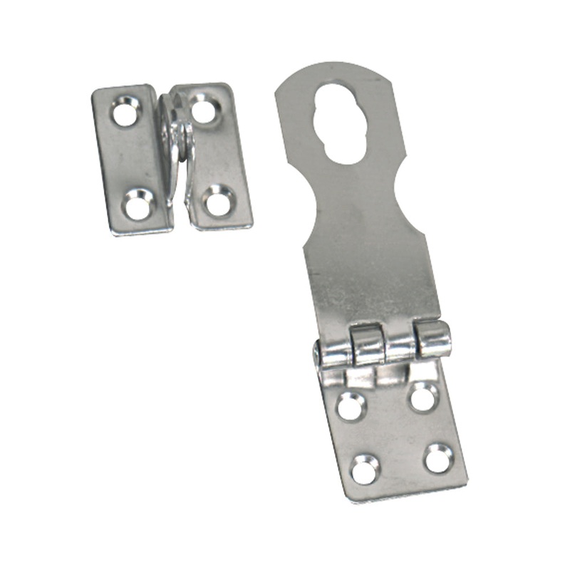 Whitecap Swivel Safety Hasp – CP/Brass – 1 x 3 – S-579C