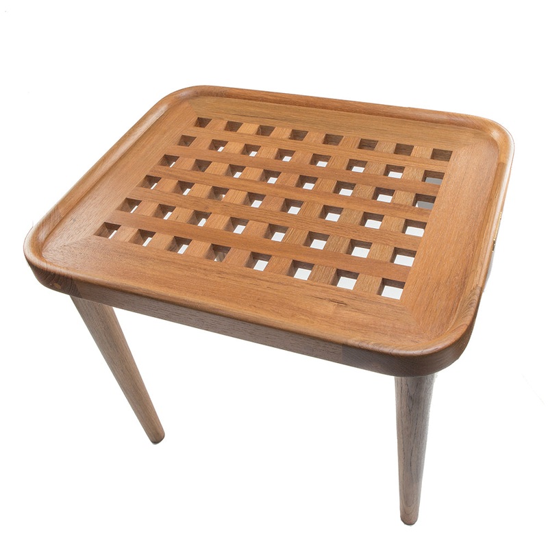 Whitecap Teak Cockpit Grate End Table – 60020