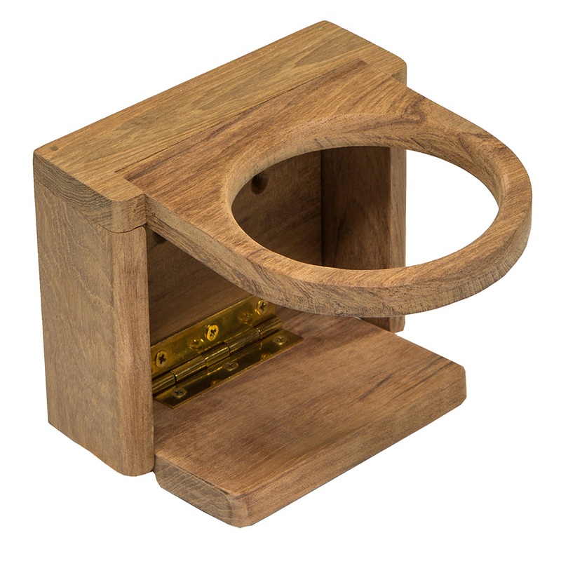 Whitecap Teak Folding Insulated Drink Holder – 62602