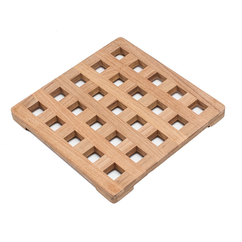 Whitecap Teak Large Square Trivet – 8 – 62421