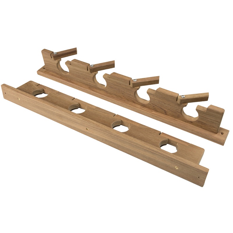 Whitecap Teak Lock-In Four-Rod Storage Rack – 60620