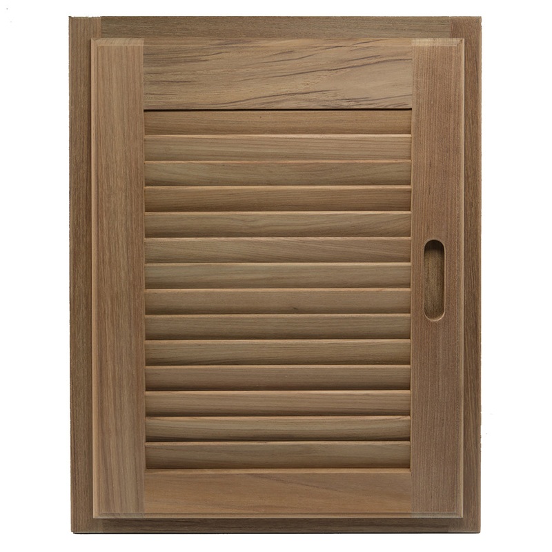 Whitecap Teak Louvered Door & Frame – Right Hand – 15 x 20 – 60724