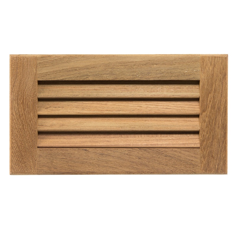 Whitecap Teak Louvered Insert – 6-3/8 x 11-3/16 x 3/4 – 60714