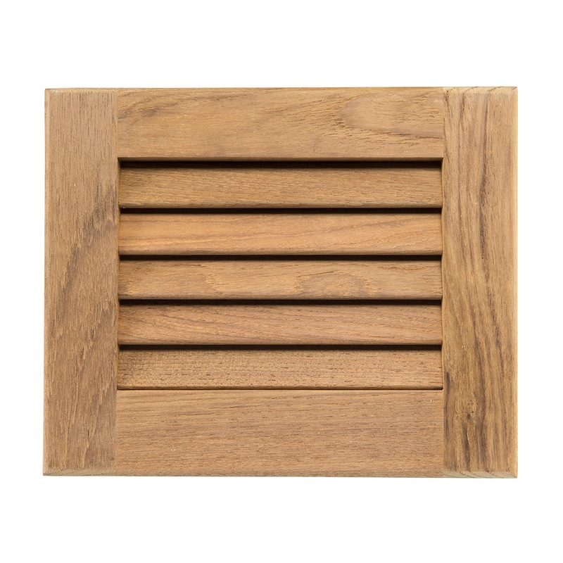 Whitecap Teak Louvered Insert – 7-1/2 x 9-1/8 x 3/4 – 60712