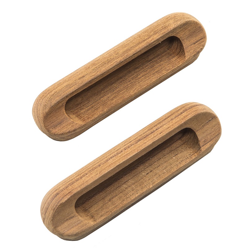 Whitecap Teak Oblong Drawer Pull – 4-1/16L – 2 Pack – 60124-A