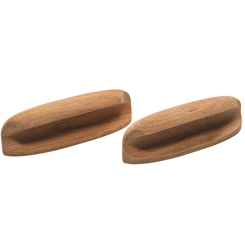 Whitecap Teak Oval Drawer Pull – 4L – 2 Pack – 60147-A