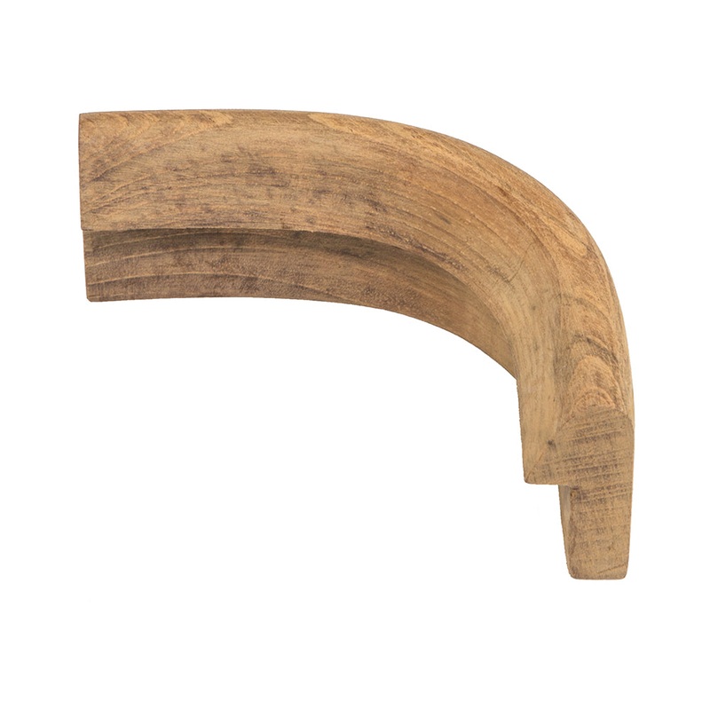 Whitecap Teak Rail Outside Corner Molding – 60833