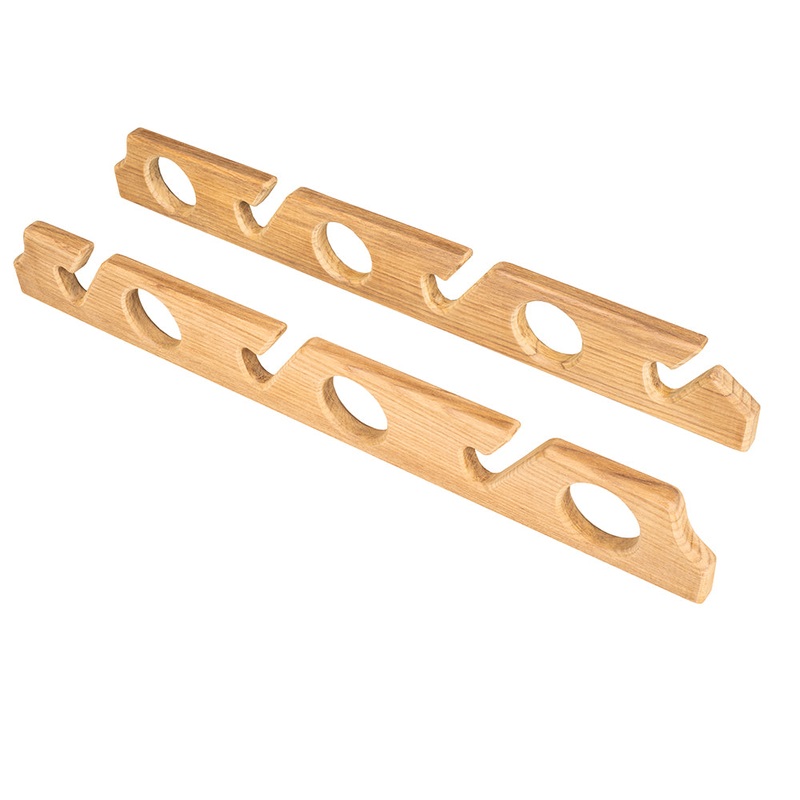 Whitecap Teak Six-Rod Storage Rack – Pair – 60614