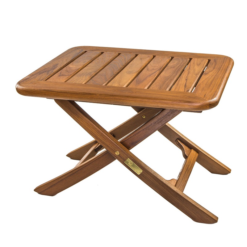 Whitecap Teak Small Adjustable Slat Top Table – 60028
