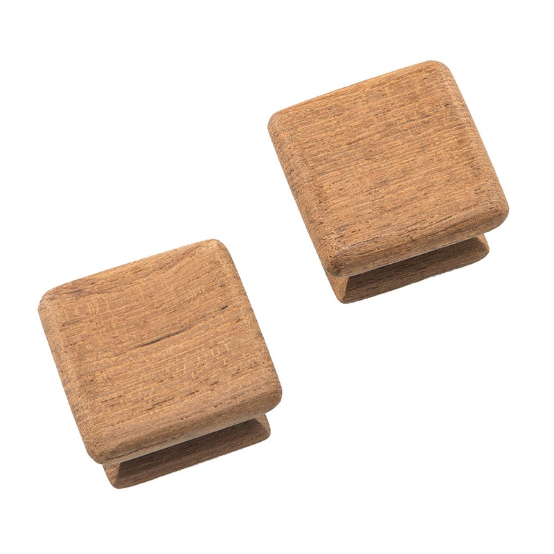 Whitecap Teak Square Drawer Knob – 1-1/8 – 2 Pack – 60130-A