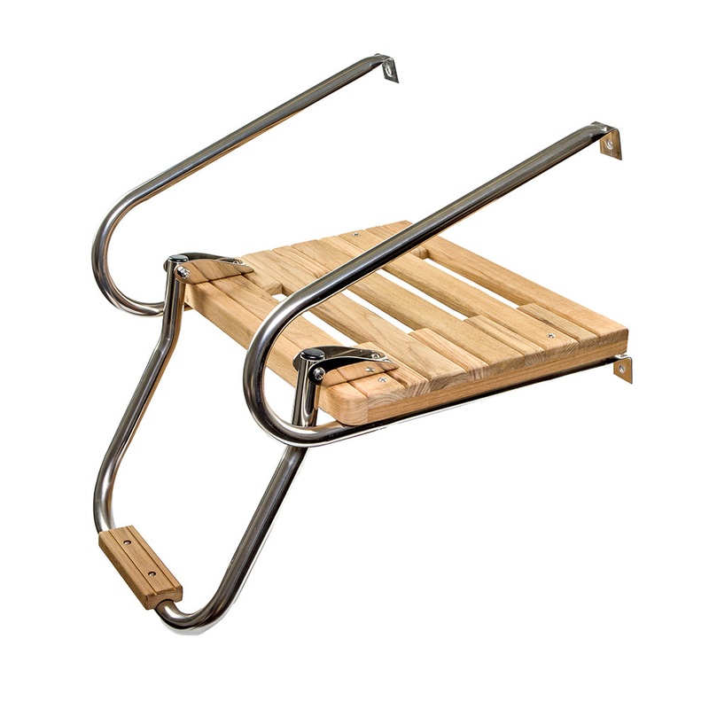 Whitecap Teak Swim Platform with Ladder for Inboard/Outboard Motors – 60903