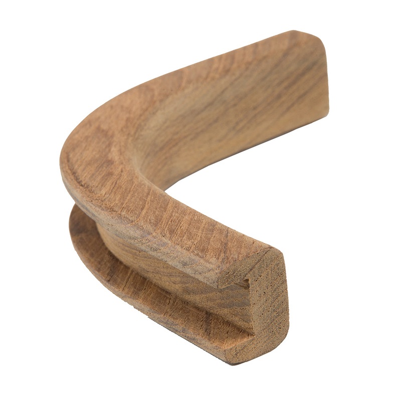 Whitecap Teak Track Inside Corner Molding – 1/2 – 60822